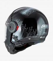 Casco Modular NZI Minimod Duo Meta Negro y Plata