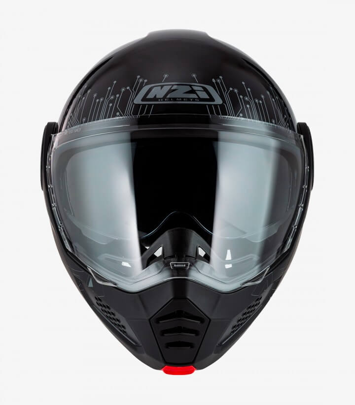 Casco Modular NZI Minimod Duo Meta Negro y Plata