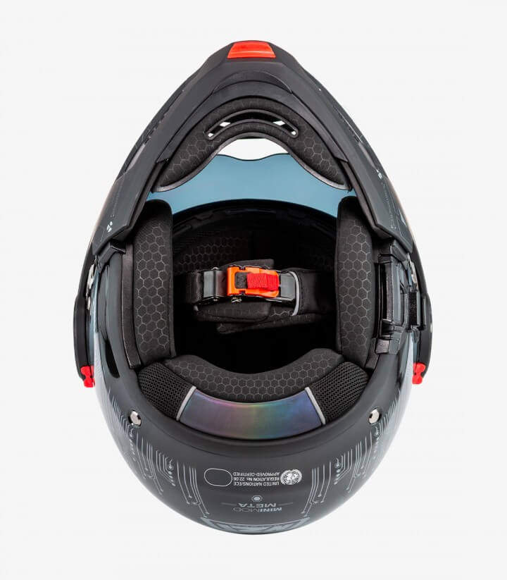 Casco Modular NZI Minimod Duo Meta Negro y Plata