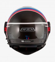 Casco Modular NZI Minimod Duo Watson Blanco, Negro y Azul