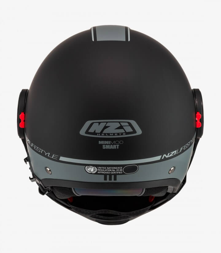 Casco Modular NZI Minimod Duo Smart Negro y Antracita Mate