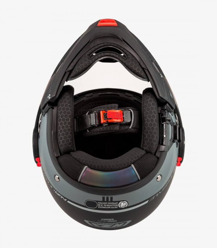 Klapphelm NZI Minimod Duo Smart Schwarz und Mattanthrazit