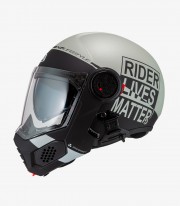 NZI Minimod Duo Involt Matt Grey and Black Modular Helmet