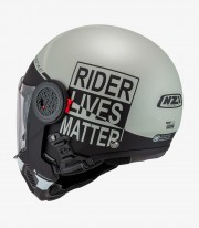 NZI Minimod Duo Involt Matt Grey and Black Modular Helmet