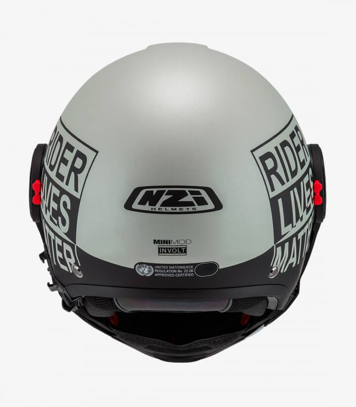 NZI Minimod Duo Involt Matt Grey and Black Modular Helmet