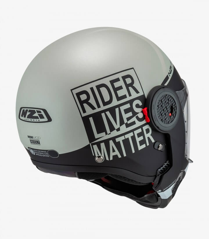 Casco Modular NZI Minimod Duo Involt Gris y Negro Mate