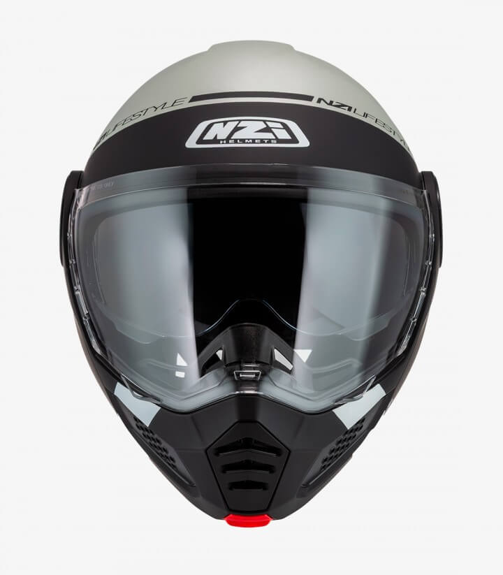 NZI Minimod Duo Involt Matt Grey and Black Modular Helmet