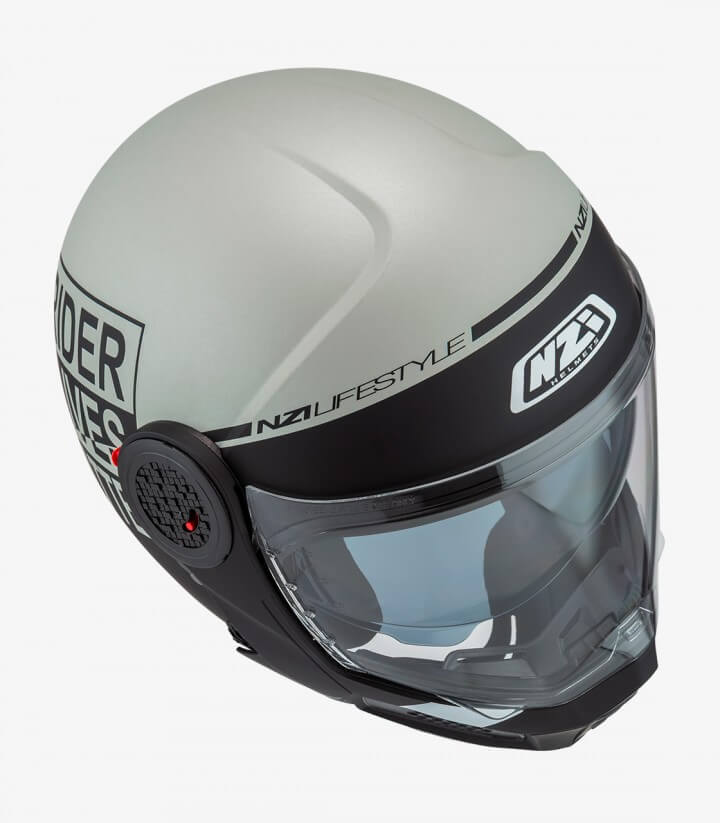 NZI Minimod Duo Involt Matt Grey and Black Modular Helmet