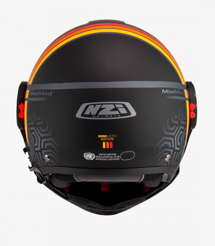 NZI Minimod Duo Watson Black and Red Modular Helmet