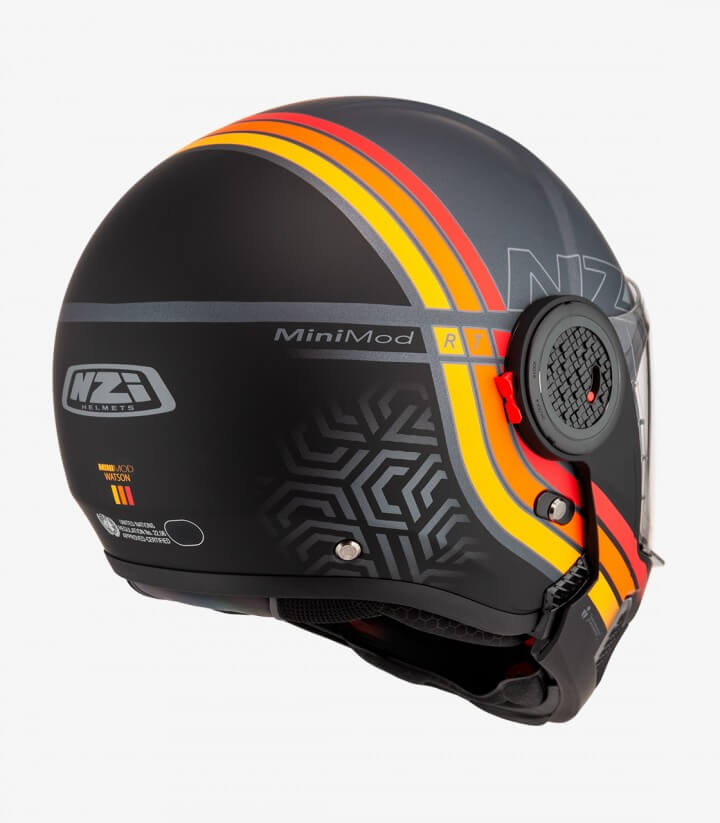 Klapphelm NZI Minimod Duo Watson Schwarz und Rot