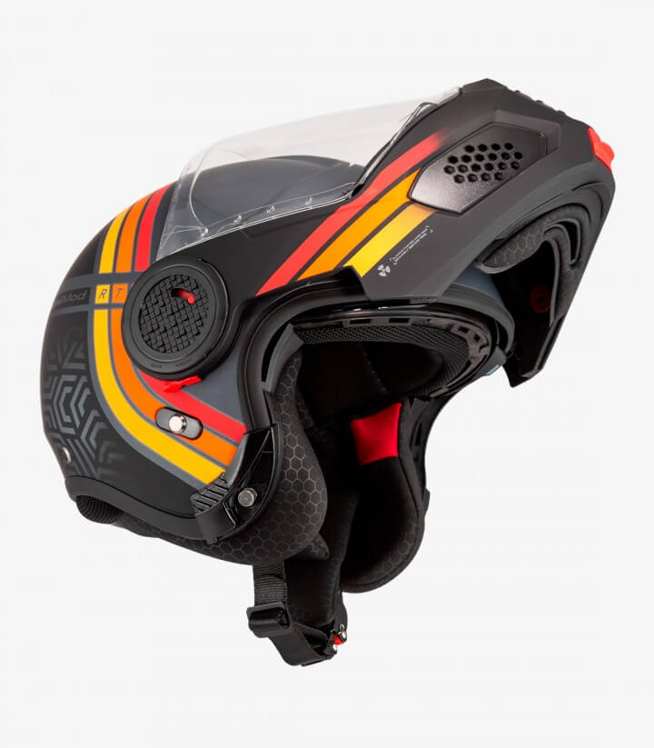 NZI Minimod Duo Watson Black and Red Modular Helmet
