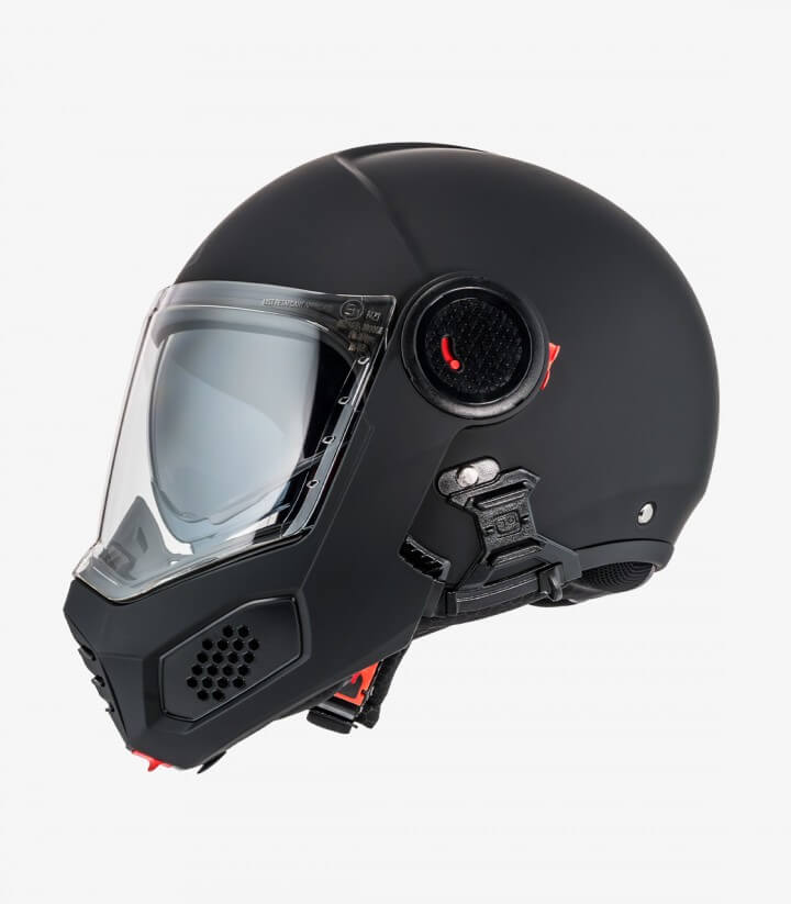 Klapphelm NZI Minimod Duo Mattschwarz