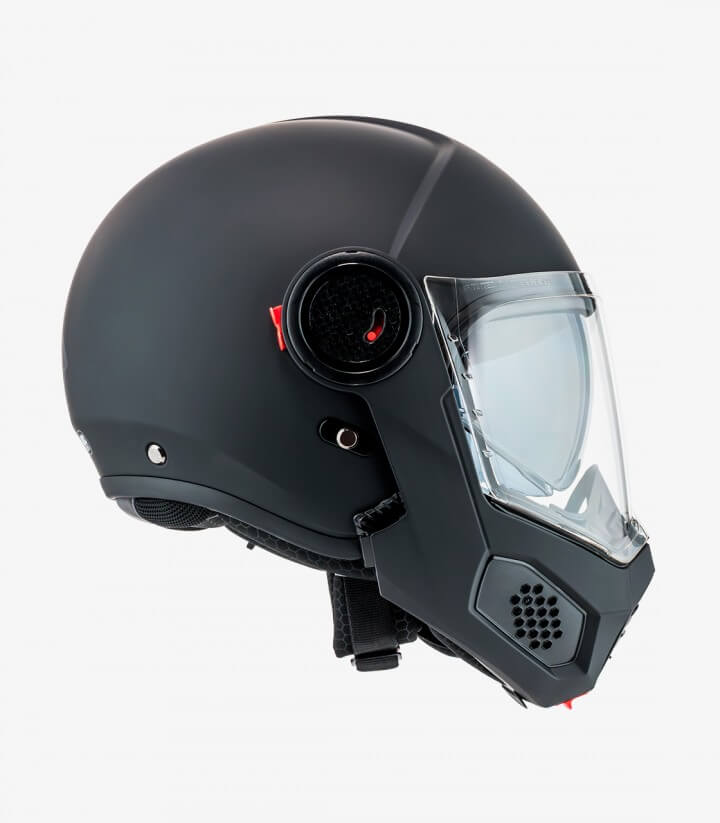 Klapphelm NZI Minimod Duo Mattschwarz