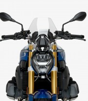 BMW R1250R (23-25) without OEM BMW bracket Puig New Generation Sport Transparent Windshield 22299W 22299W