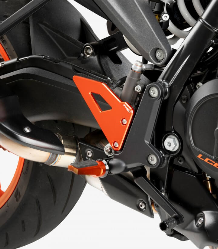Fersenschutzplatten Puig Orange für KTM 990 Duke (24-25) 22263T