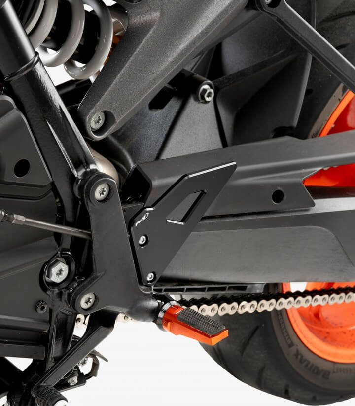 Puig Heel Plates Black for KTM 990 Duke R (25) 22263N
