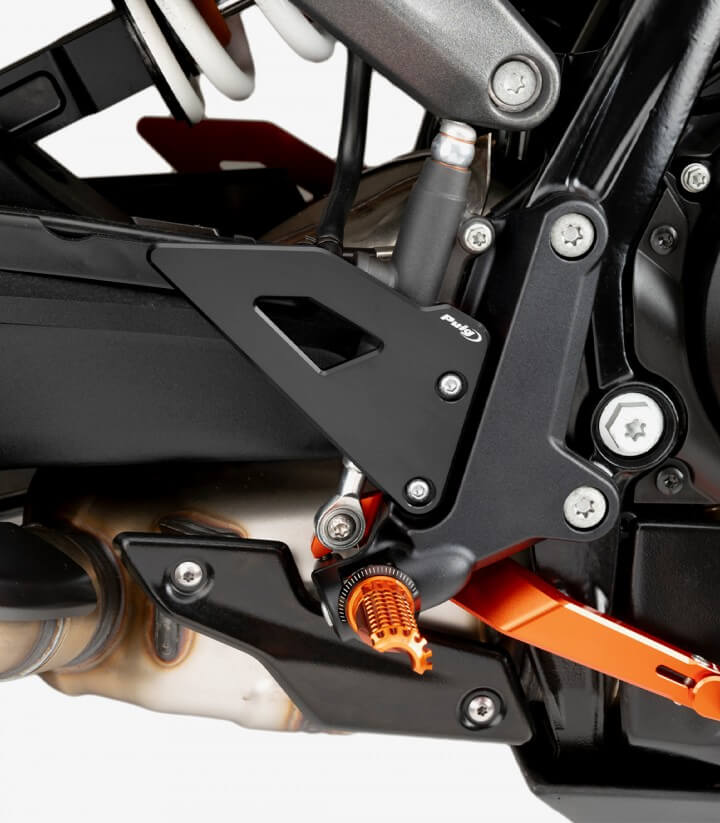 Placas Talón Puig Negras para KTM 990 Duke R (25) 22263N