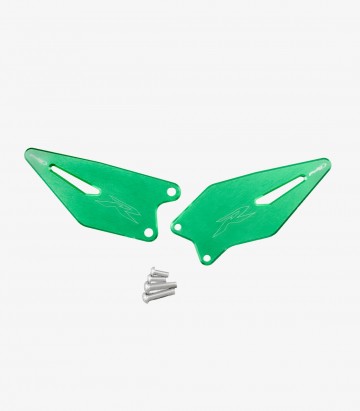 Puig Heel Plates Green for Kawasaki ZX-6R Ninja (24-25) 22008V