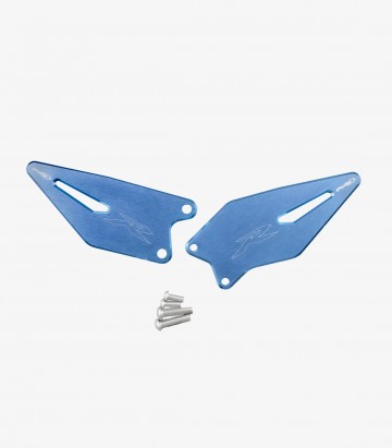 Puig Heel Plates Blue for Kawasaki ZX-6R Ninja (24-25) 22008A