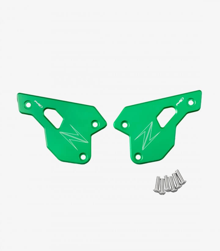 Placas Talón Puig Verdes para Kawasaki Z900SE (25) 22007V