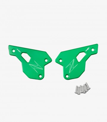 Puig Heel Plates Green for Kawasaki Z900 / SE (23-25) 22007V