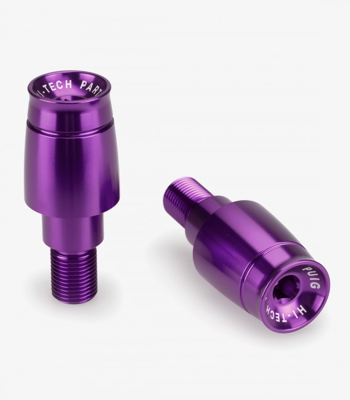 Contrapesos Sport 21023L Puig color Lila para Yamaha MT-07/9/10, XSR700, T-MAX 530 DS/SX y otros modelos