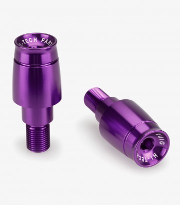 Puig Lenkerendgewichte Sport 21023L in Lila für several Yamaha models
