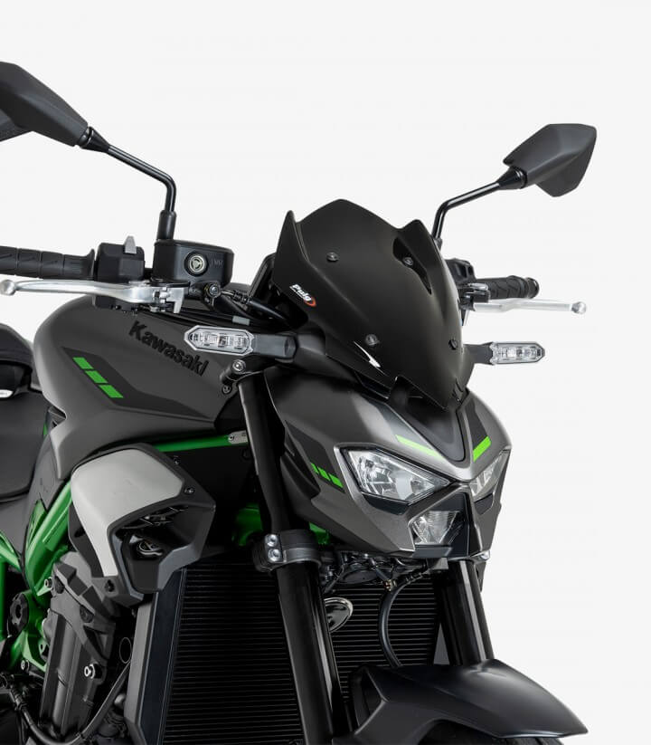 Windschild Puig New Generation Sport Kawasaki Z900 (25-26) Schwarz 22439N