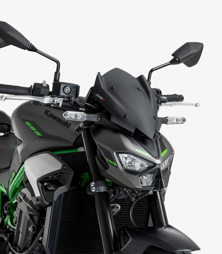 Kawasaki Z900/SE (25) Puig New Generation Sport Matt black Windshield 22439J