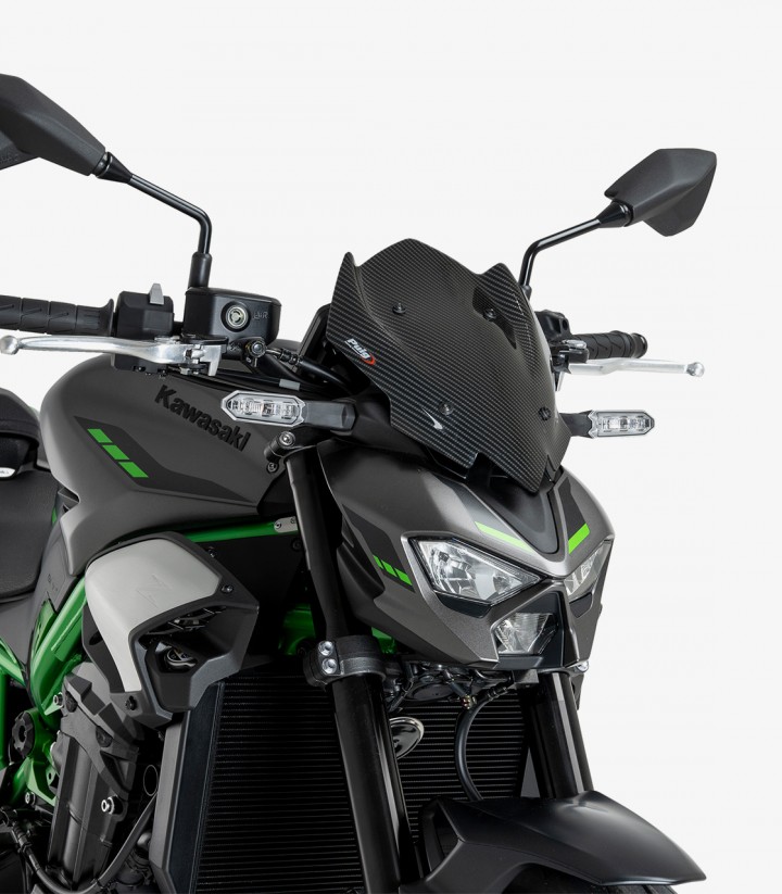 Kawasaki Z900/SE (25) Puig New Generation Sport Carbon Windshield 22439C
