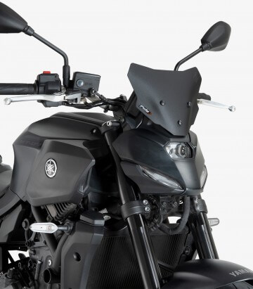 Windschild Puig New Generation Sport Yamaha MT-07 (25-26) Mattschwarz 22412J