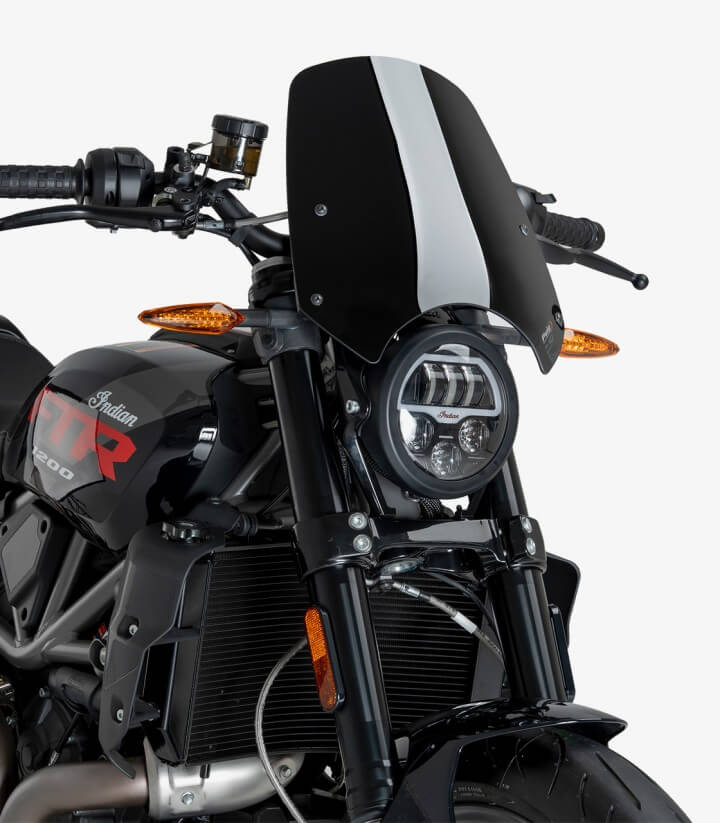 Windschild Puig New Generation Sport Indian FTR (22-26), FTR 1200 (19-21) Schwarz 22348N