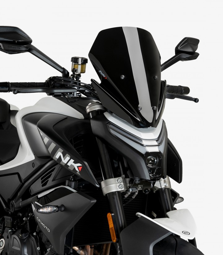 CFMOTO 450 NK (23-25) Puig New Generation Sport Black Windshield 21866N