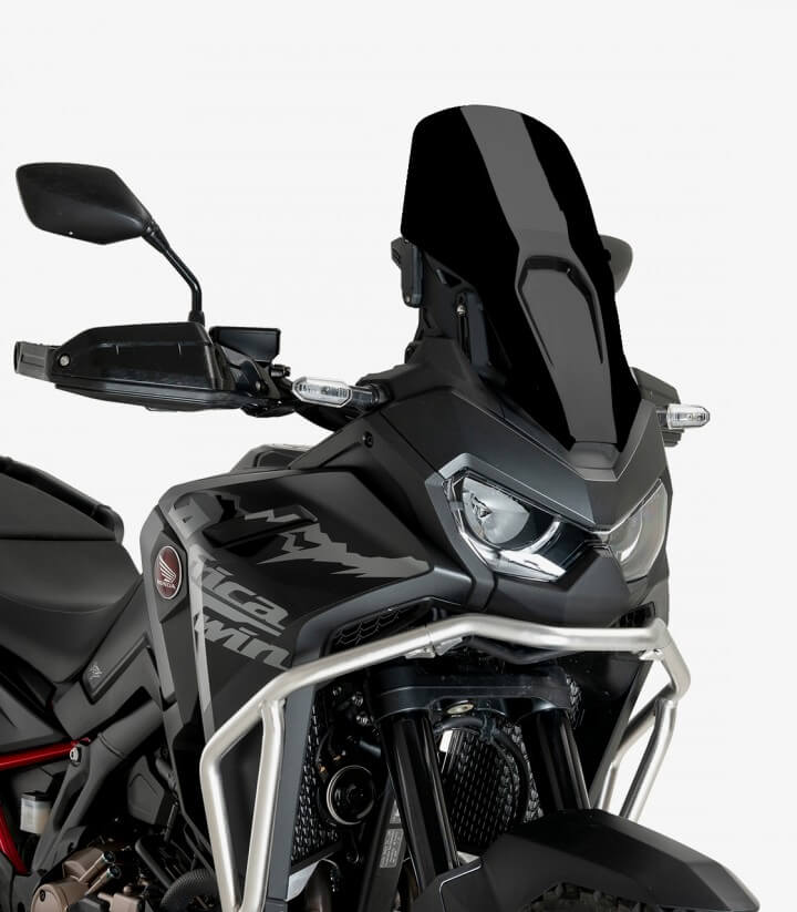 Windschild Puig Sport Honda CRF1100L Africa Twin (24-26) / Adventure Sports (20-26) Schwarz 21583N