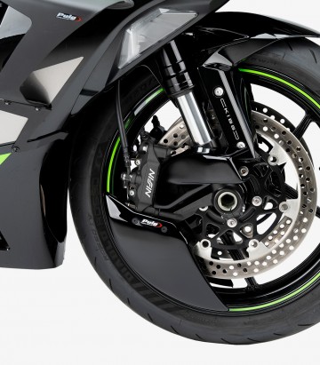 Puig Brake Cooler 22076N color Black for Kawasaki ZX-6R Ninja (24-25)