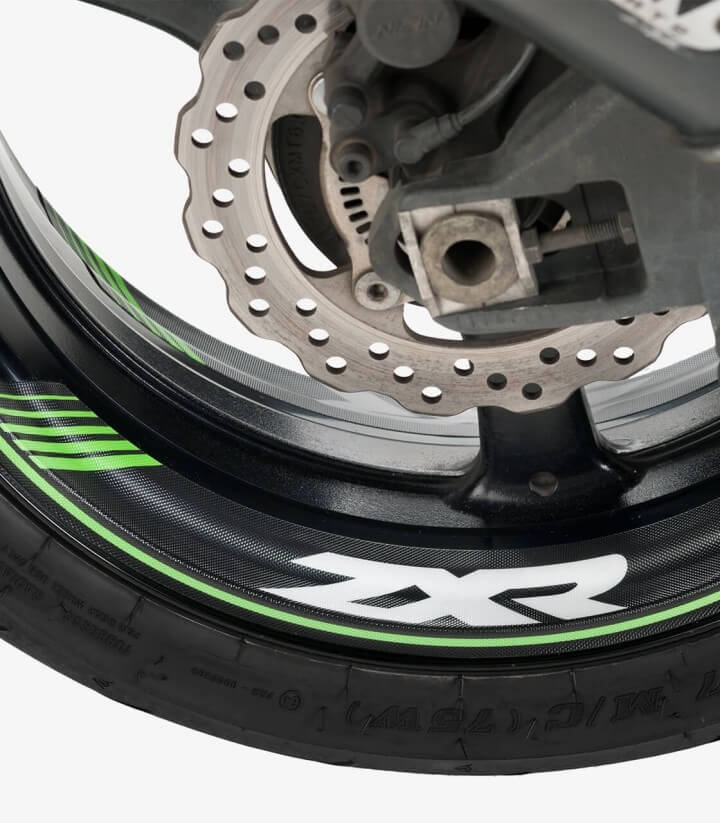 Tiras de llantas Kawasaki ZXR especiales de Puig color Verde