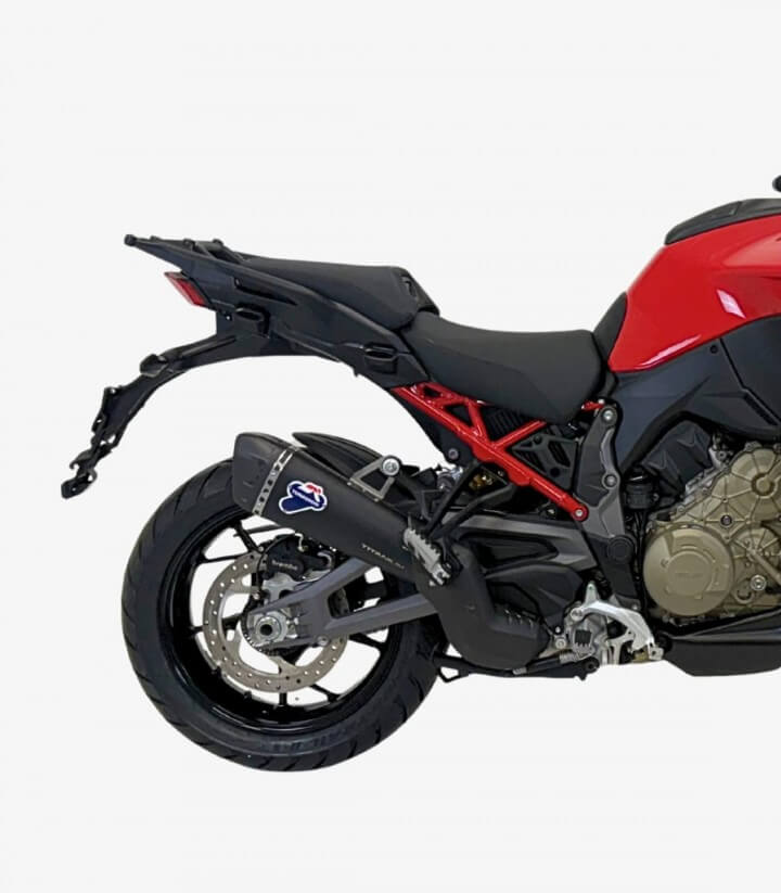 Termignoni Auspuff Stahl Schwarz Edelstahl für Ducati Multistrada V4 (25-25) D23308040INC