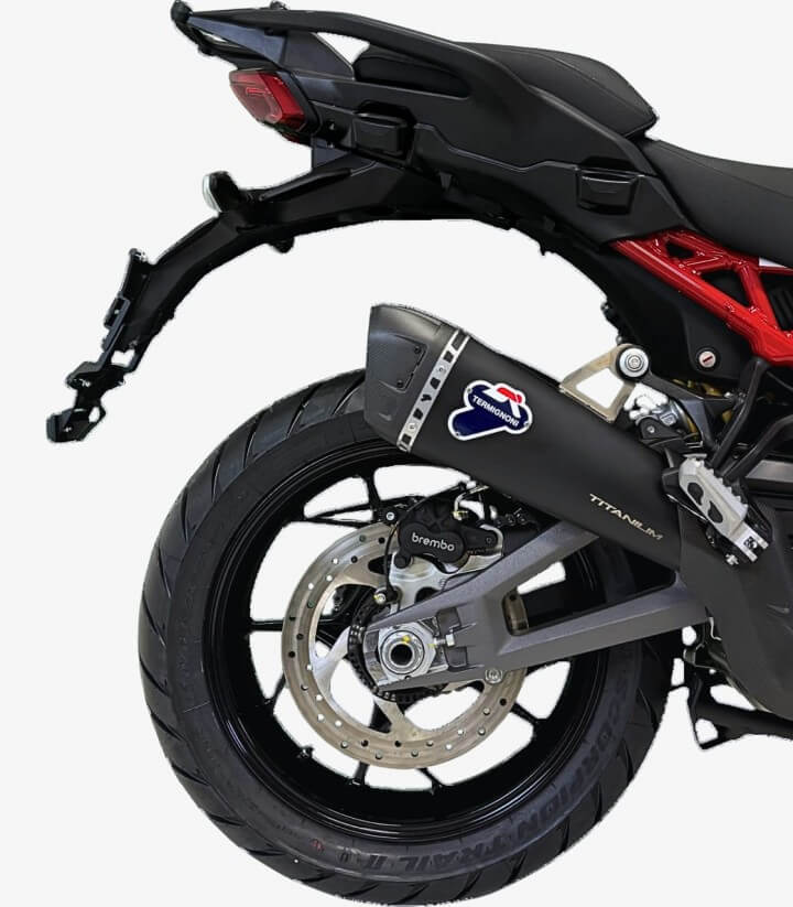 Termignoni Auspuff Stahl Schwarz Edelstahl für Ducati Multistrada V4 (25-25) D23308040INC