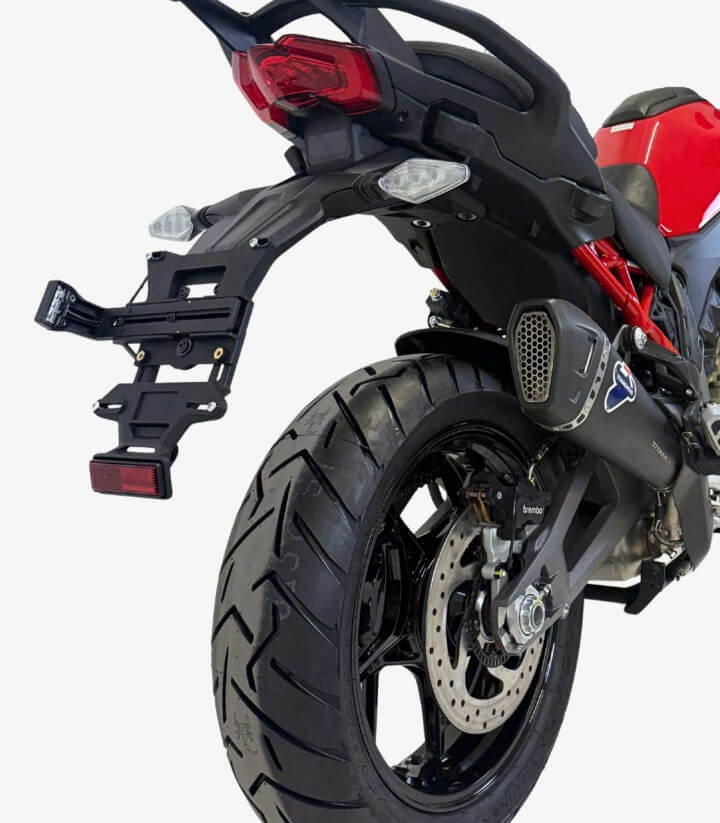Termignoni Auspuff Stahl Schwarz Edelstahl für Ducati Multistrada V4 (25-25) D23308040INC