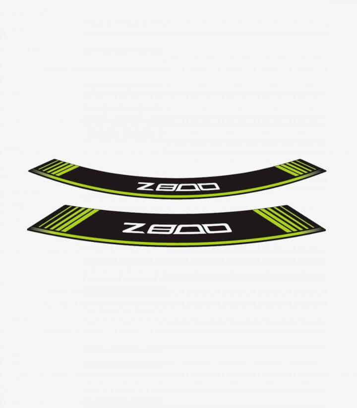Spezielle Felgenrandaufkleber Kawasaki Z800 Puig 6561V Grün
