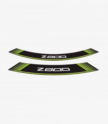 Tiras de llantas Kawasaki Z800 especiales de Puig color Verde