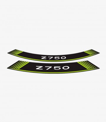 Tiras de llantas Kawasaki Z750 especiales 5545V color Verde de Puig