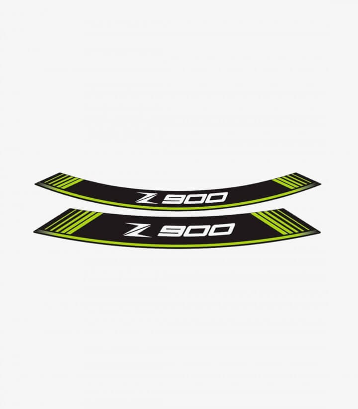 Tiras de llantas Kawasaki Z900 especiales de Puig color Verde
