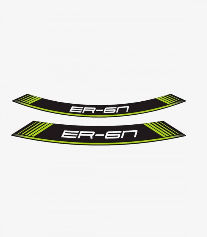 Tiras de llantas Kawasaki ER-6N especiales de Puig color Verde