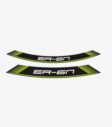 Tiras de llantas Kawasaki ER-6N especiales de Puig color Verde