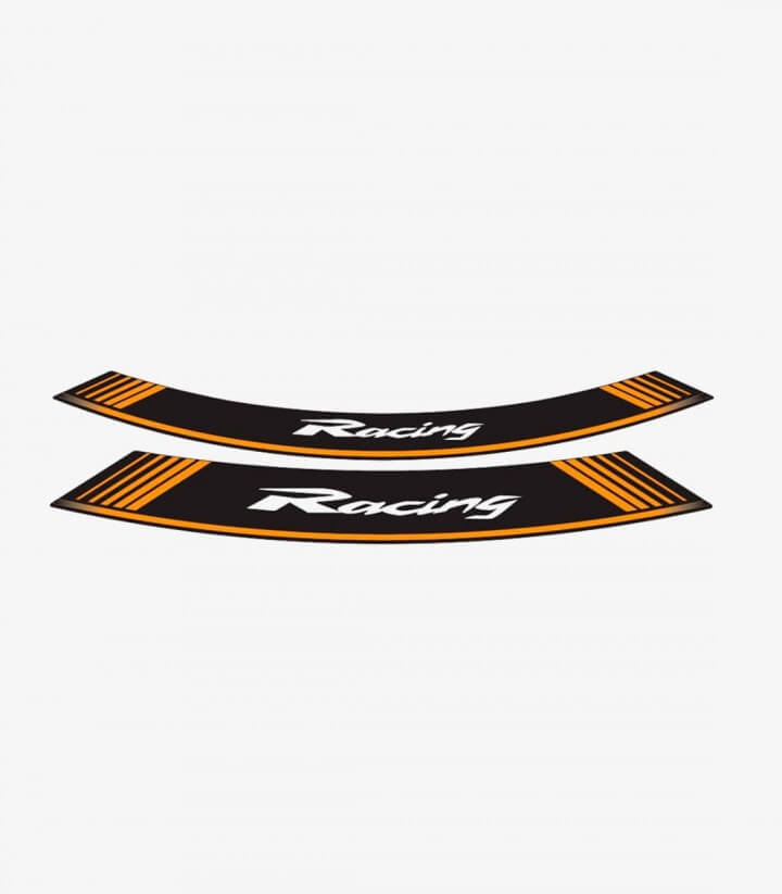 Spezielle Felgenrandaufkleber Racing Puig 5531T Orange