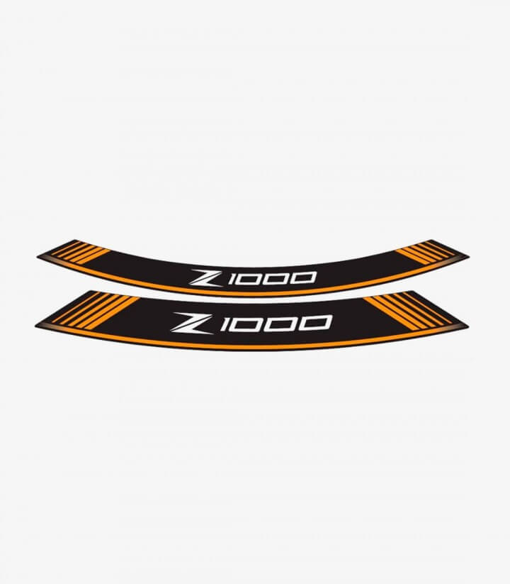 Spezielle Felgenrandaufkleber Kawasaki Z1000 Puig 7590T Orange