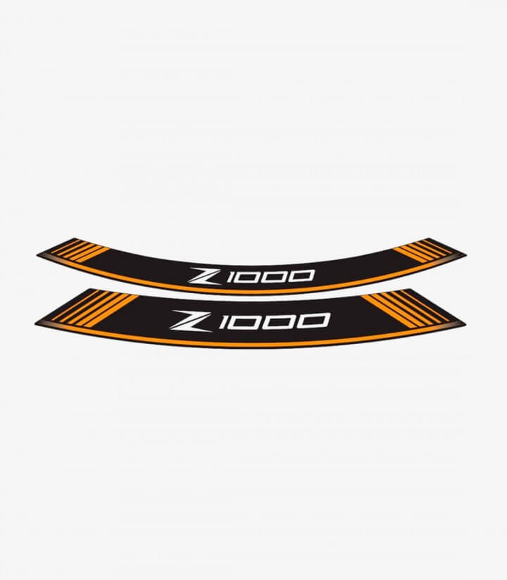 Tiras de llantas Kawasaki Z1000 especiales de Puig color Naranja