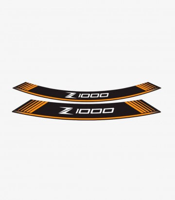 Orange Kawasaki Z1000 special rim tapes 7590T by Puig