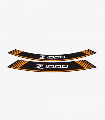Spezielle Felgenrandaufkleber Kawasaki Z1000 Puig 7590T Orange